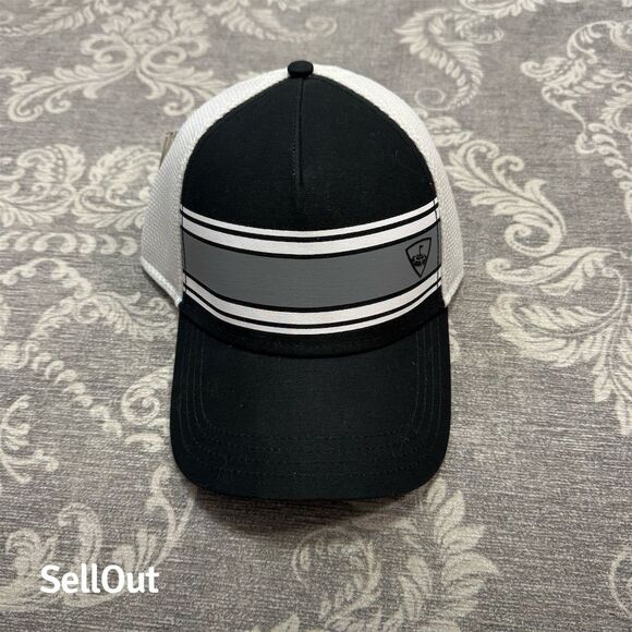 Callaway Men's Snapback Hat Black/White Mesh Adjustable Golf Cap - Picture 1 of 6